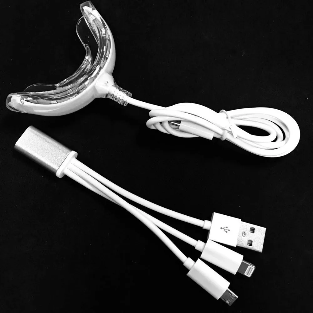 Picture 6: 3 in1 Teeth Whitening Lamp 16 Light Portable USB Rechargeable Blue Light Oral Tooth Whitening Product Beauty Health Oral Hygiene