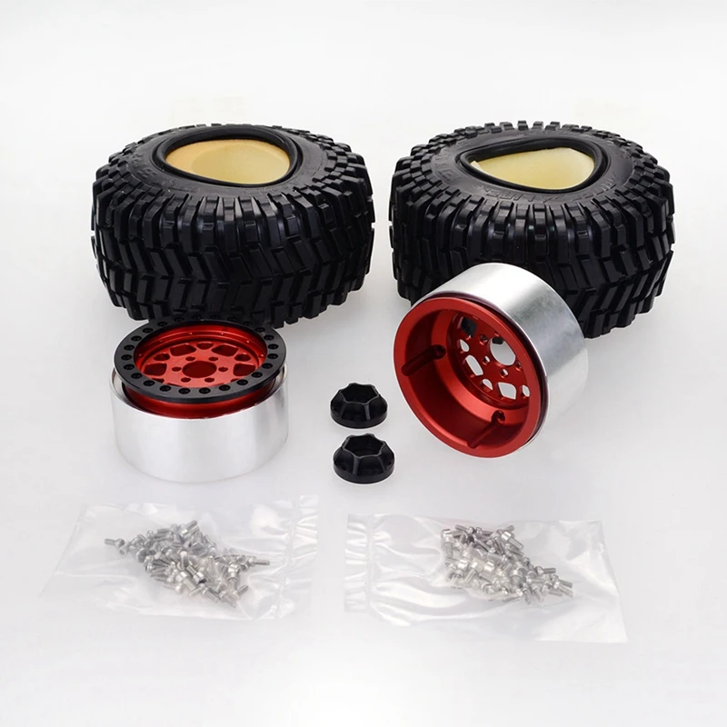 Simulazione ruote per auto da arrampicata ruote in alluminio 1/10 per Axial SCX10 D90 RC4WD auto modificate fai da te