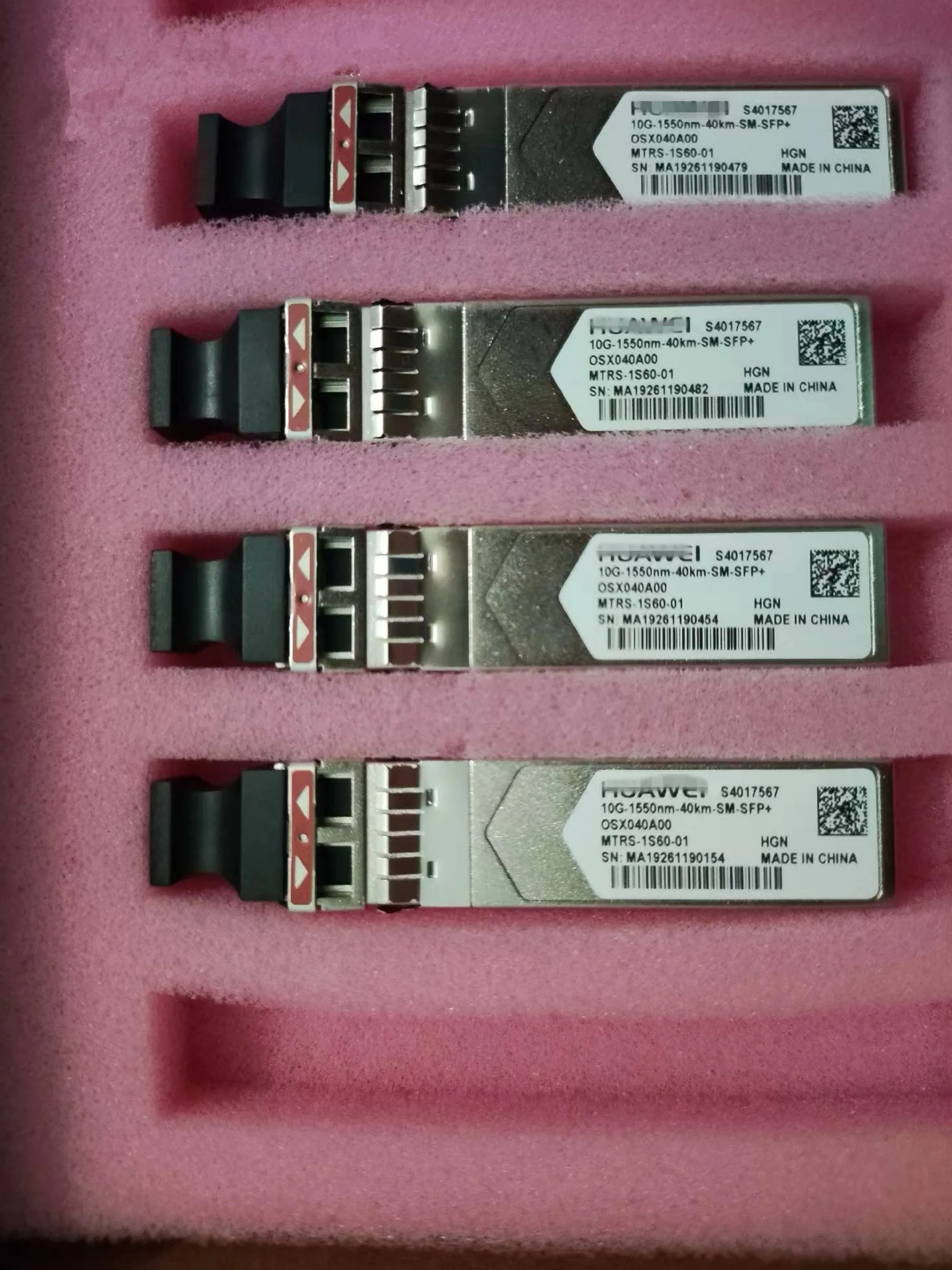 

HUA-WEI SFP 40KM Transceiver 10G Module 10G-1550NM-40KM-SM-SFP+ S4017567 OSX040A00 34060796 10GB 40KM Optical Fiber