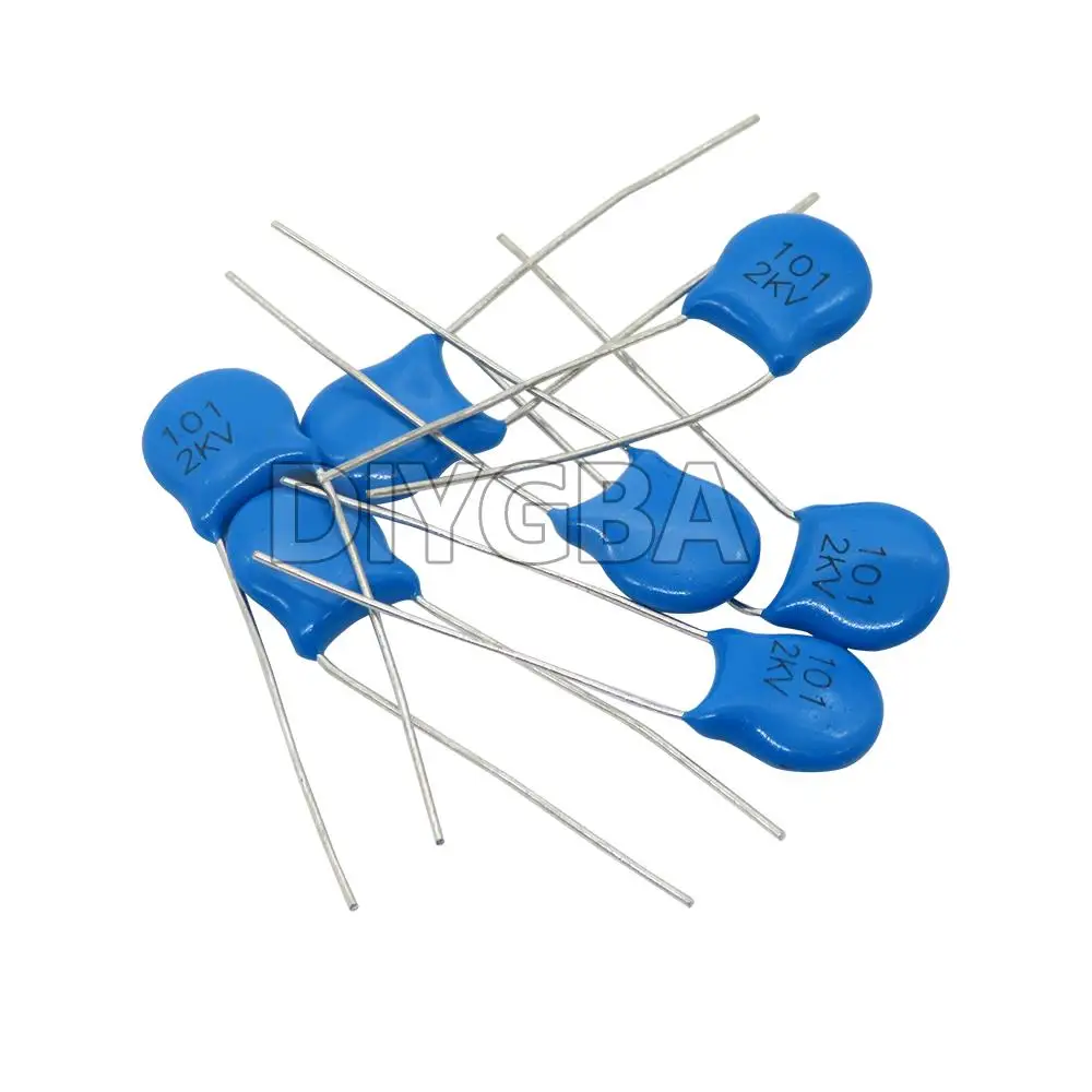 مكثف سيراميك عالي الجهد ، 1KV ، 2KV ، 3KV ، 5PF ، 30PF ، 47PF ، 56PF ، 100PF ، 220PF ، 1NF ، 2.2NF ، 3.3NF ، 4.7NF ، 10NF ، 100NF ، ، من من من من من 50
