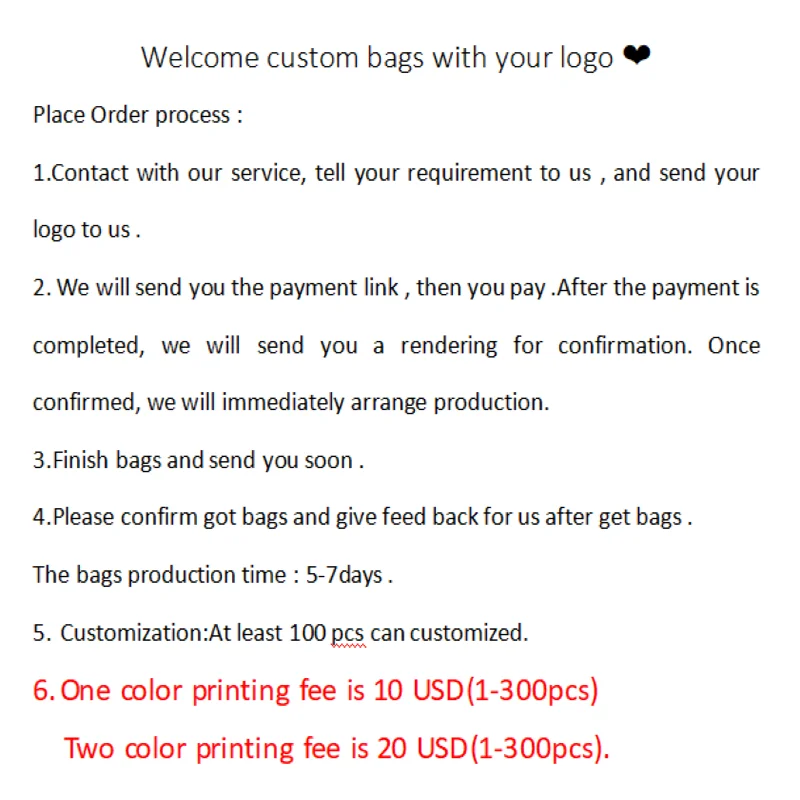 50/100PCS Shopping Bag logo Colorful Poly Tote Bags Plastic Gift Bag Businesses Customer Plastic Bag(Print Fee isn\'t Included