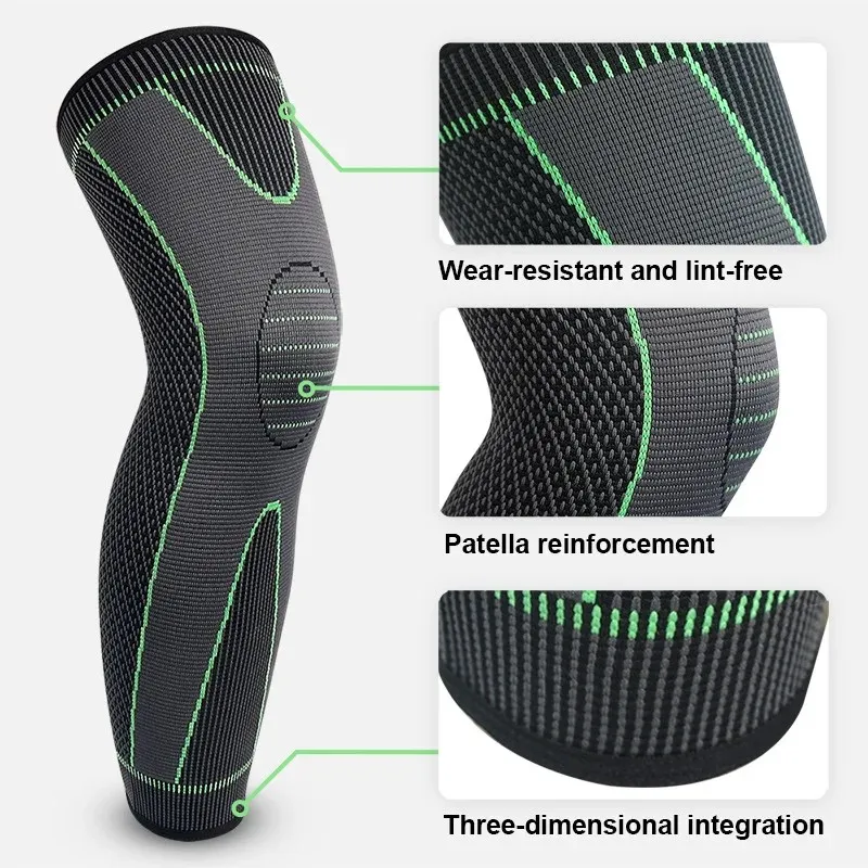 Full Leg Sleeves Long Compression Leg Sleeve Knee Sleeves Protect Leg Arthritis Reduce Varicose Veins and Swelling of Legs