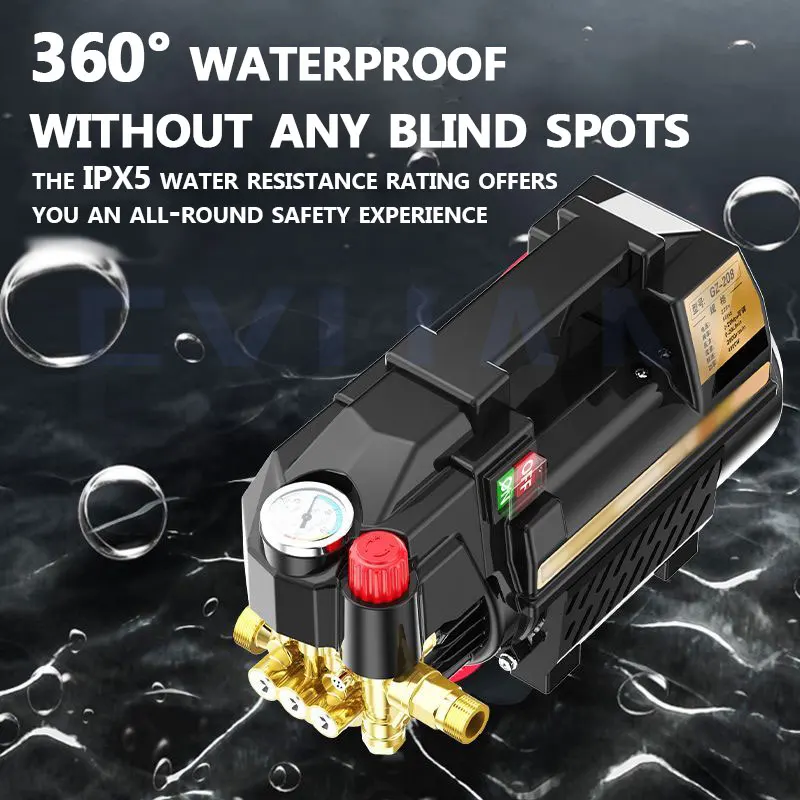 7M/10M/15M Car Water Gun Household Cleaning Machine 220V Fully Automatic Car Washing Machine High Pressure Courtyard Cleaner