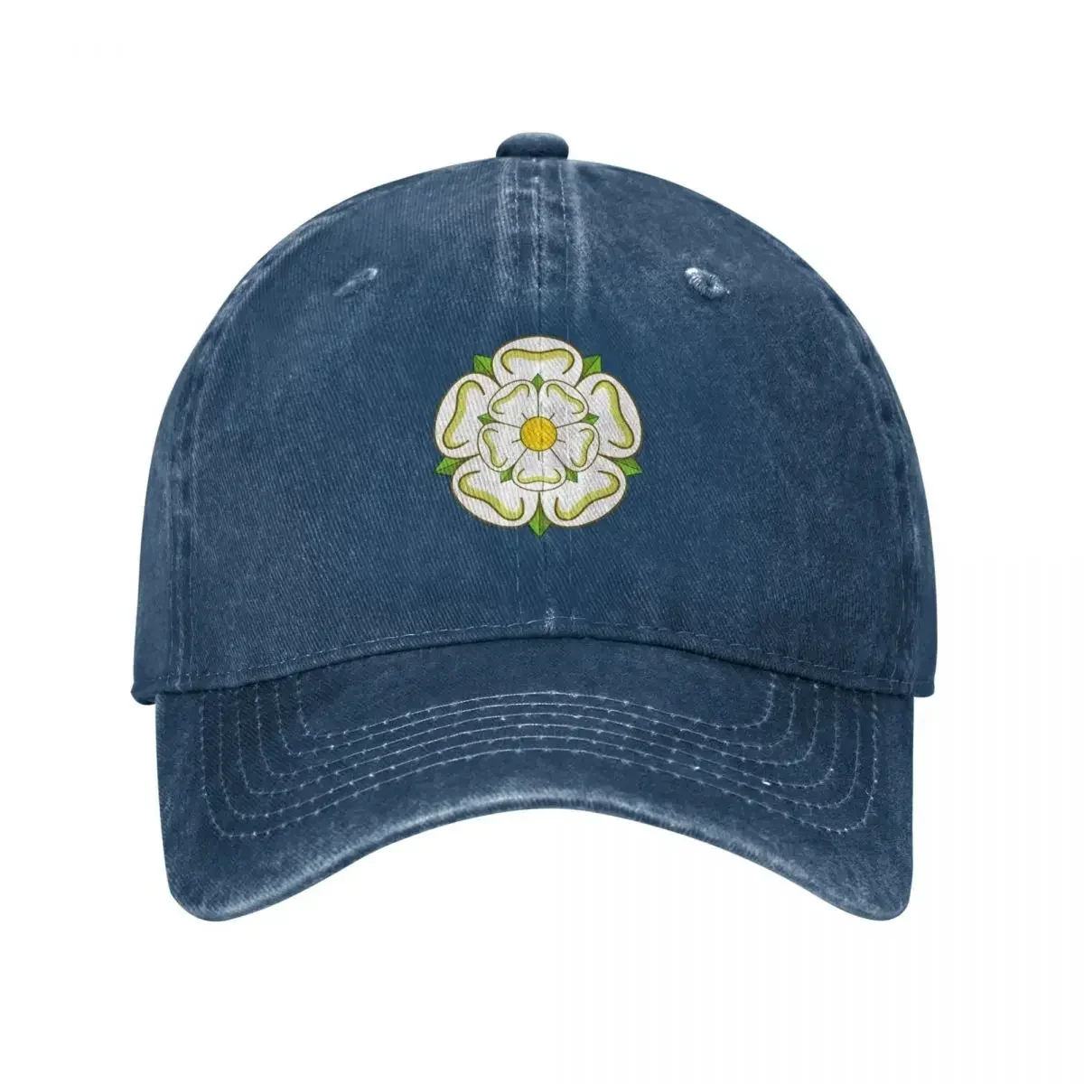 2026 Yorkshire County Flag - White Rose of York Baseball Cap Luxury Brand Bobble Hat   black Women's  Men's