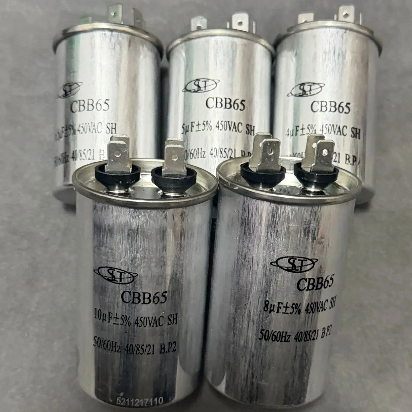 مكثف CBB65 مع قاعدة لولبية 4/5/6.5/8/10/12/15/18/20/25/30/80 فائق التوهج #2