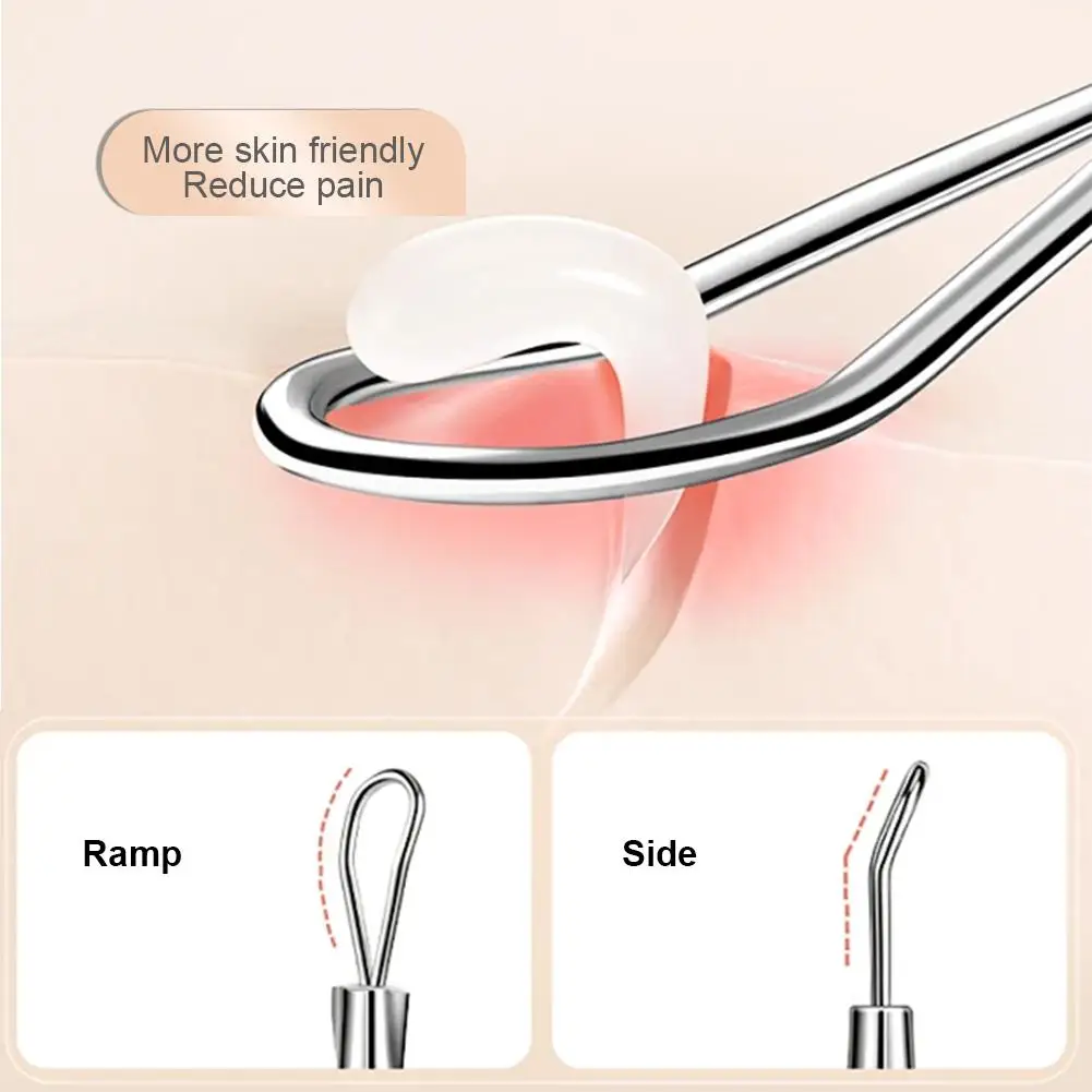 1SET Acne Needle Blackhead Clip Remover Extraction Pore Black Head Clean Face Skin Care Cleansing Needle Blemish Removal Tool