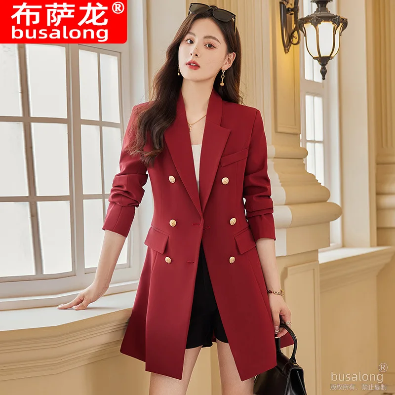 

2025New Stylish Fashion Suit Casual Women's Long Sleeve Professional Blazer Formal Jacket Workwear805