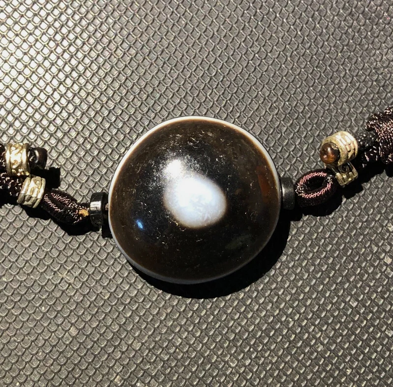 Magic Tibetan Top Grade Old Agate Goat Eye Heaven Eyed dZi Bead Amulet pendant