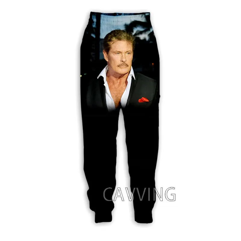 CAVVING 3D Printed  David Hasselhoff  Casual Pants Sports Sweatpants Straight Pants Sweatpants Jogging Pants Trousers   P01