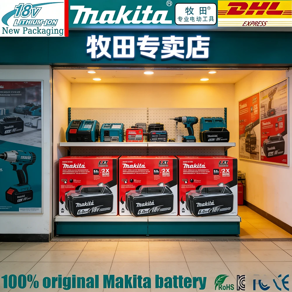 

Makita 18V battery for Makita 18V power tools The DDF487 18V Makita BL1860B rechargeable battery can replace BL1850B LXT400
