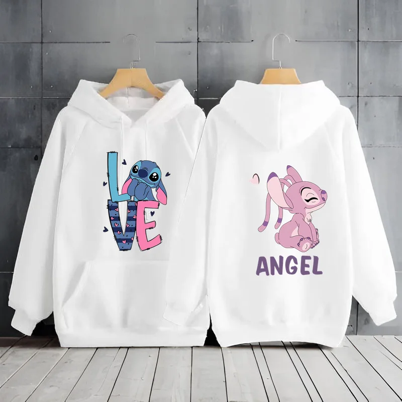 

Cute Stitch Hoodies Women Harajuku Hoodies Long Sleeve Women's Sweatshirts Y2k Clothes Woman Clothes Stitch Disney Sweatshirt