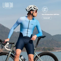 LAMEDA Cycling Jersey Spring Summer Autumn Coverall Anti-UV UPF50+ Men Long Sleeves Tight Top Bicycle Sweatshirt MTB Road Bike C