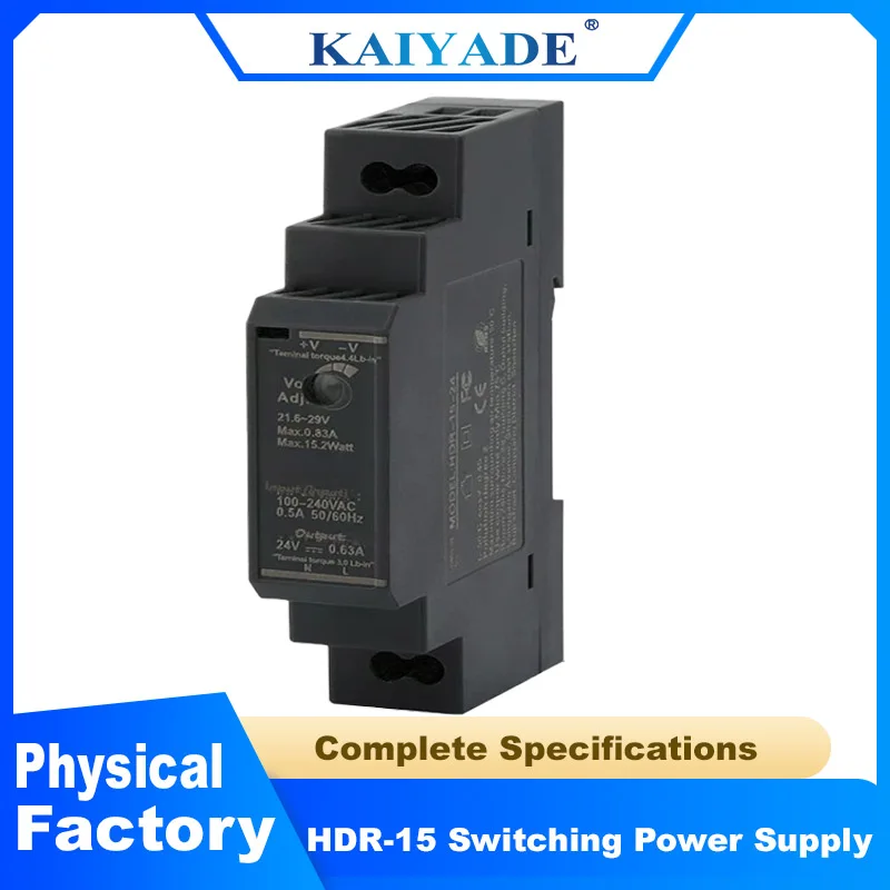 Ultra-thin HDR-15W Rail Switching Power Supply SMPS 100-240VAC 5V 12V 24V for CNC Industrial SMPS Transformer HDR-15-12 HDR-15-5