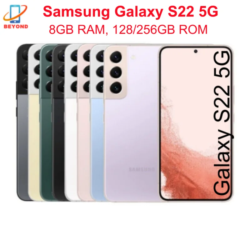 Смартфон Samsung Galaxy S22 5G S901U S901U1, оригинальный, 6.1 дюйма, AMOLED, ОЗУ 8 ГБ, ПЗУ 128/256 ГБ, Snapdragon, NFC, восьмиядерный, Android