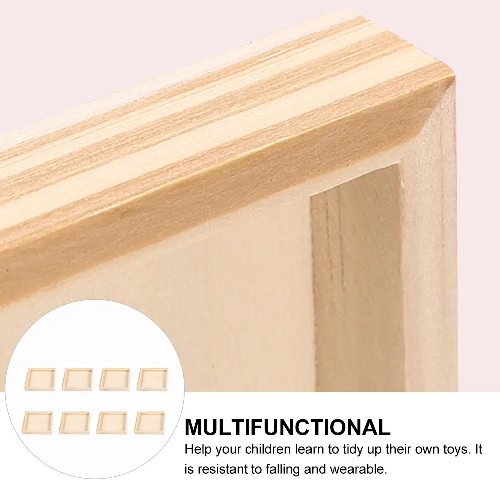 

8 Pcs Three-dimensional Special Tray for Drawing Child Wooden Cube Puzzle Trays