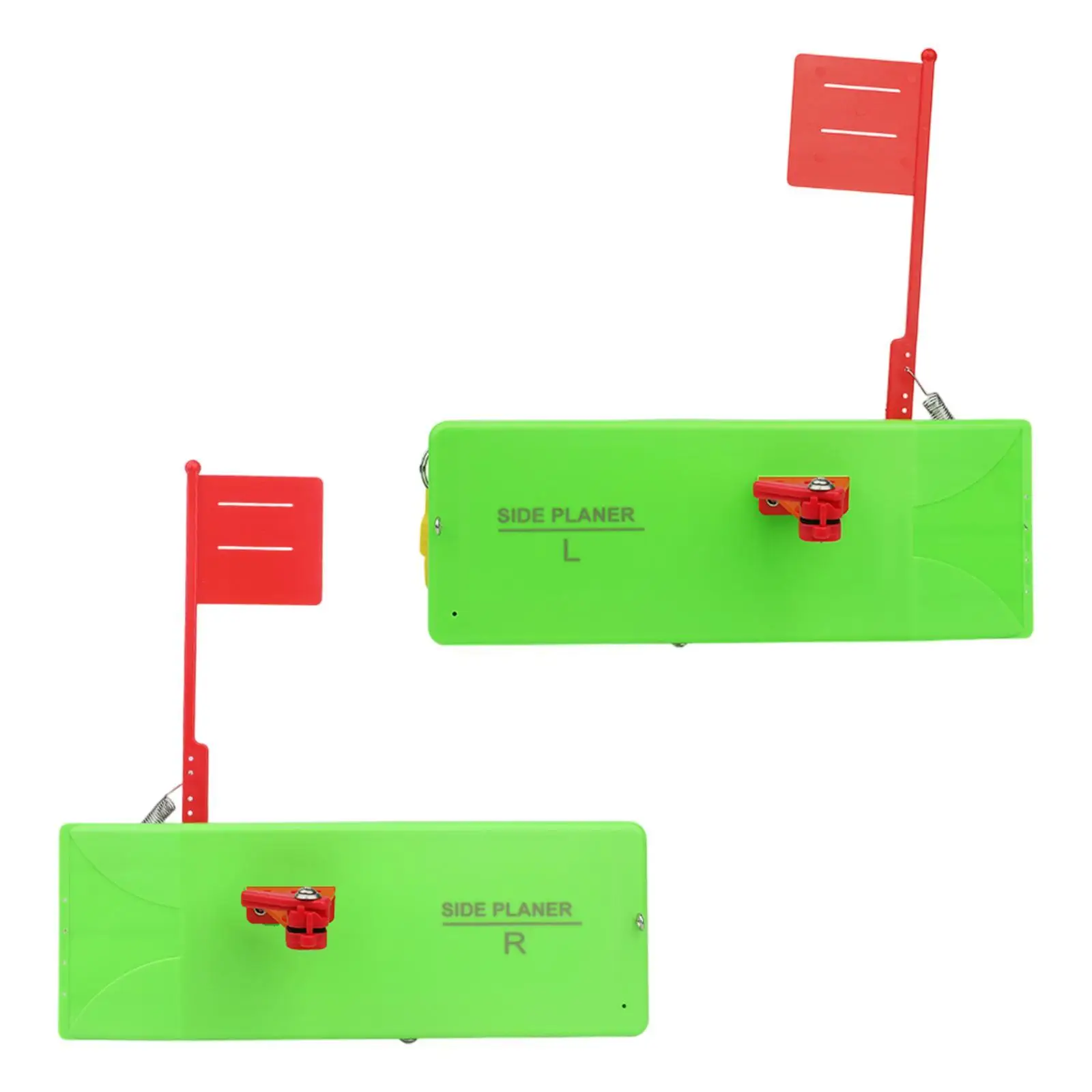 Planer Board for Fishing Adjustable Flag Extension Heavy Duty with Spring Flag System Side Planer for Trolling River in/Offshore