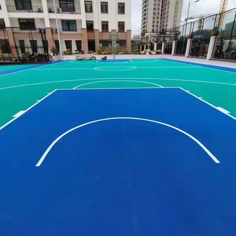 

Beable Outdoor Interlocking Floor Tiles Used For Junior Senior Middle School Colleage University Basketball Field Sport Court