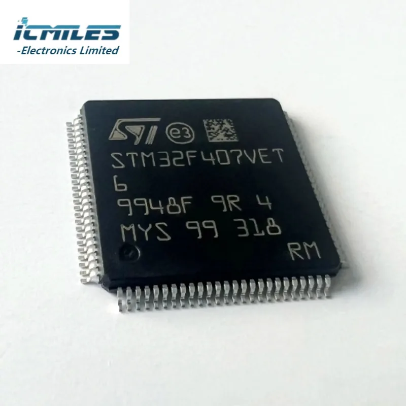 1/5pcs STM32F407VET6 IC MCU 32BIT 512KB FLASH 100LQFP STM32F407 LQFP-100 IC chipset in stock