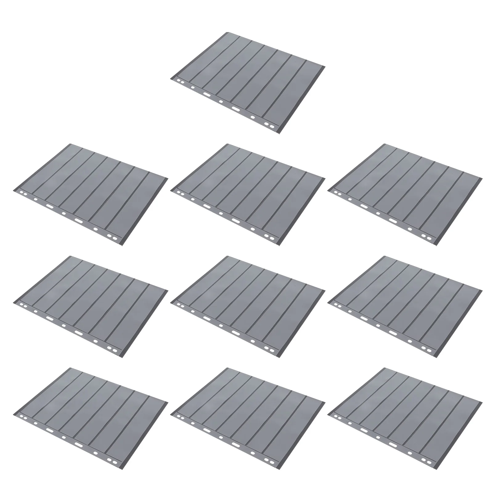 10-teiliges Sammelalbum, Kunststoffseiten, Münzhalter, transparent, wiederverwendbar, sieben Reihen, Münzhalter, Aufbewahrung, Bastler, Geschenk