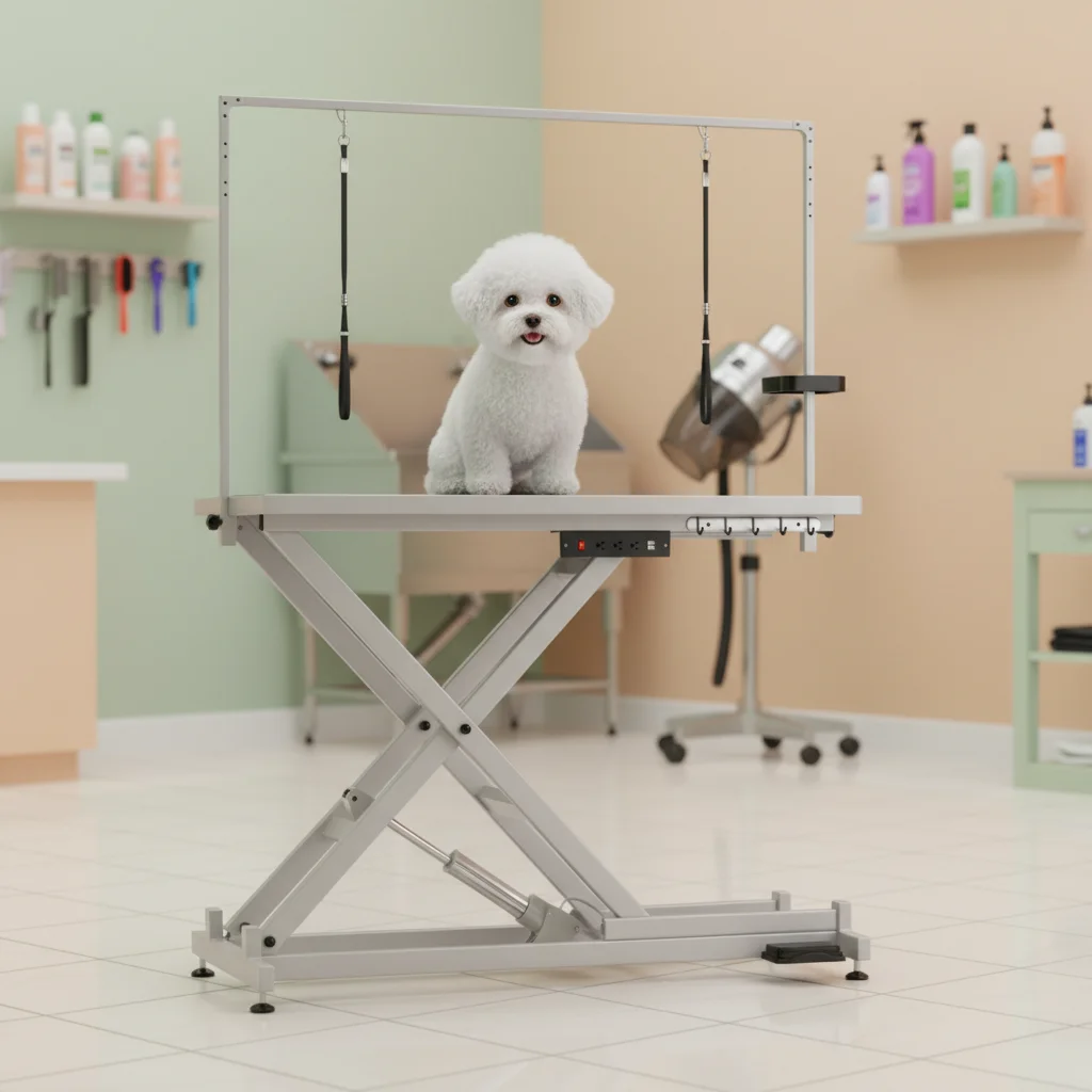 Professional Heavy Duty Stainless Steel Adjustable Pet Dog Cat Electric Lifting Grooming Table