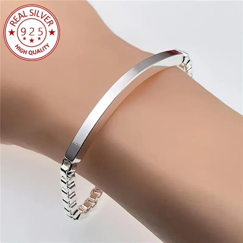 New Fashion 925 Sterling Silver 18K Gold Y2k Bracelets For Women Lady Men Fashion Party Holiday Designer Jewelry Accessories