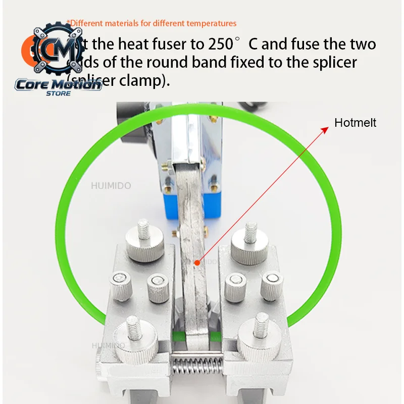 Round Belt Welding Machine 220V/110V 150W Drive PU Belt Connector Polyurethane Belt Hot Melt Machine Butt Welding
