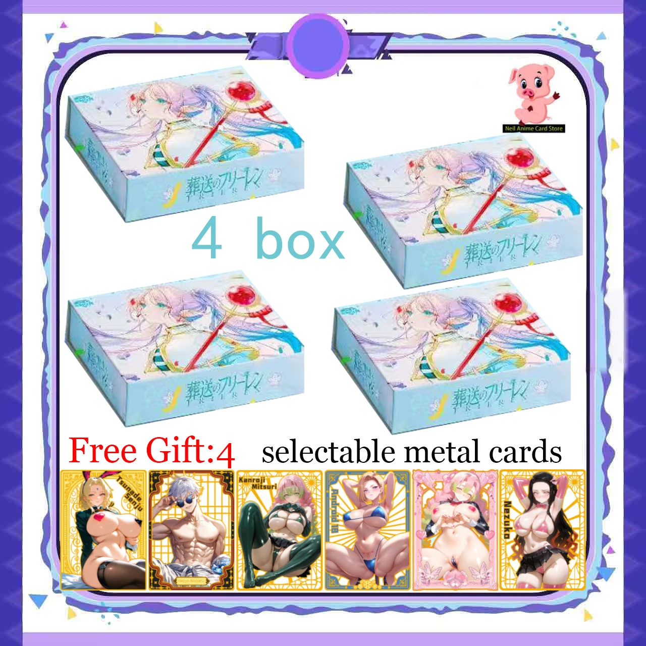 

Frieren: Beyond Journey's End Коллекционные карты Фэнтезийные приключения Аниме Фигурки Теплые забавные групповые карты дружбы Игрушки Подарок