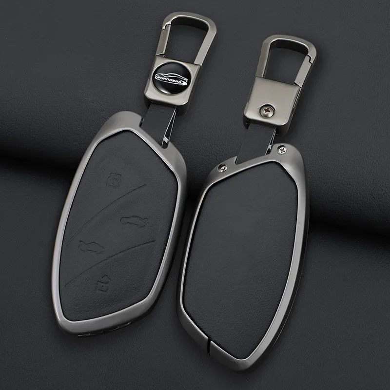 غطاء حافظة مفاتيح السيارة من سبائك الزنك لـ Roewe RX5 I6 I5 RX3 RX8 ERX5 ang MG ZS EV MG6 EZS HS EHS MARVEL X MARVEL R Electric 2021