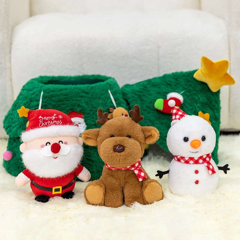 Surprise Christmas Gift Creative Christmas Tree Animal Plush Doll Romantic Valentine's Day Gift Couple Gift Holiday Gift