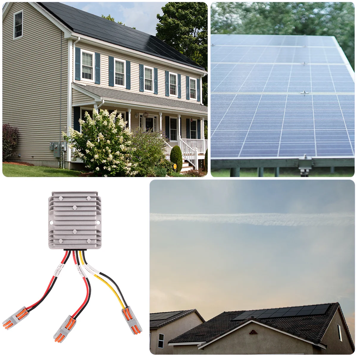 

Mppt Solar Charge Controller Intelligent Temperature Resistant Overload Overcharge Protection Solar Panel Controller