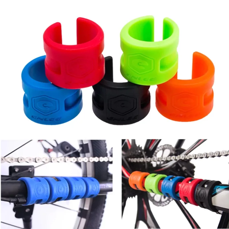 Protector de vaina de bicicleta, pegatina de cadena de bicicleta, Protector de marco de bicicleta, resistente a los arañazos, accesorio para bicicleta de montaña y carretera, 4 Uds.