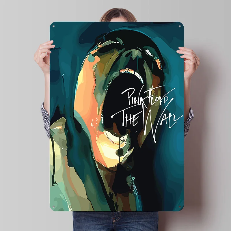 Pink Floyd The Wall Albumcover Metallposter, personalisierte Wandkunst, Retro Vintage Metallschilder für Wohnzimmerdekorationen, Hausdekoration