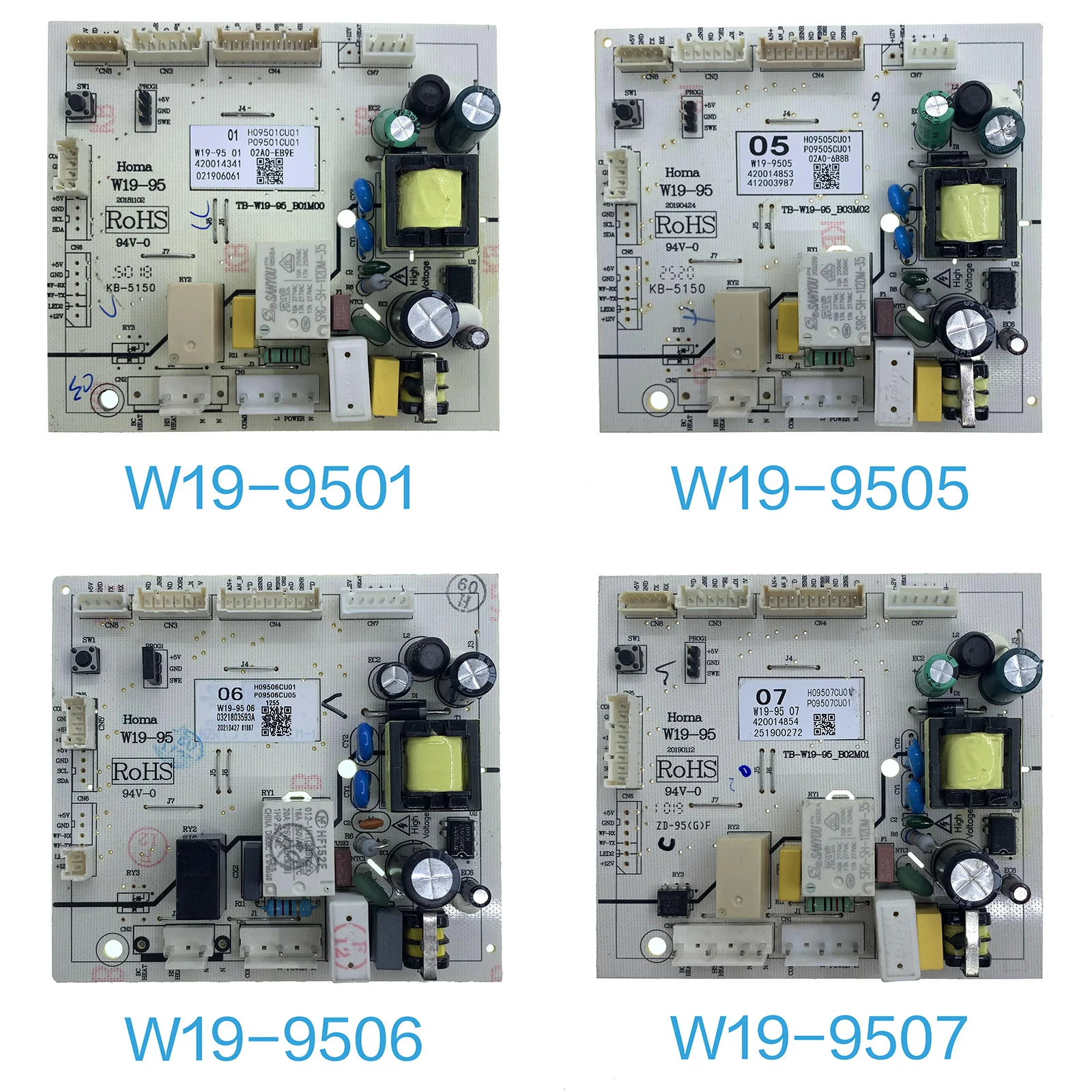 Homa W19-9501 9502 9503 9504 9505 9506 9507 Refrigerator / Fridge Main PCB Power Control Board for Candy, Hoover, LERAN