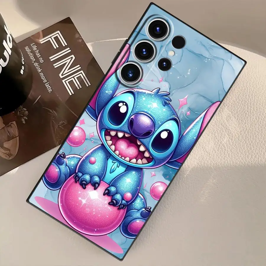 เคสโทรศัพท์ลายดิสนีย์ สติทช์ แองเจิล สำหรับ Samsung Galaxy S23 FE S24 Plus S25 Ultra S22 S24+ S25+ S9 S21 S20