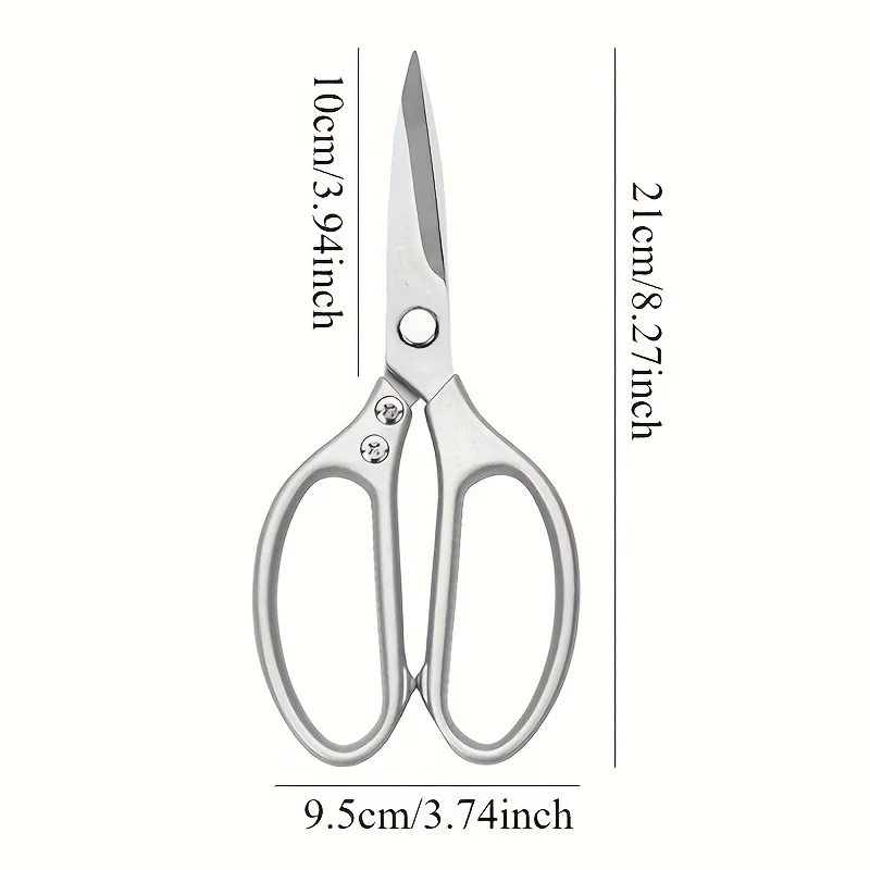 Multi functional kitchen scissors forged structure right-handed ergonomically designed, easy to cut chicken, meat, fish, poultry