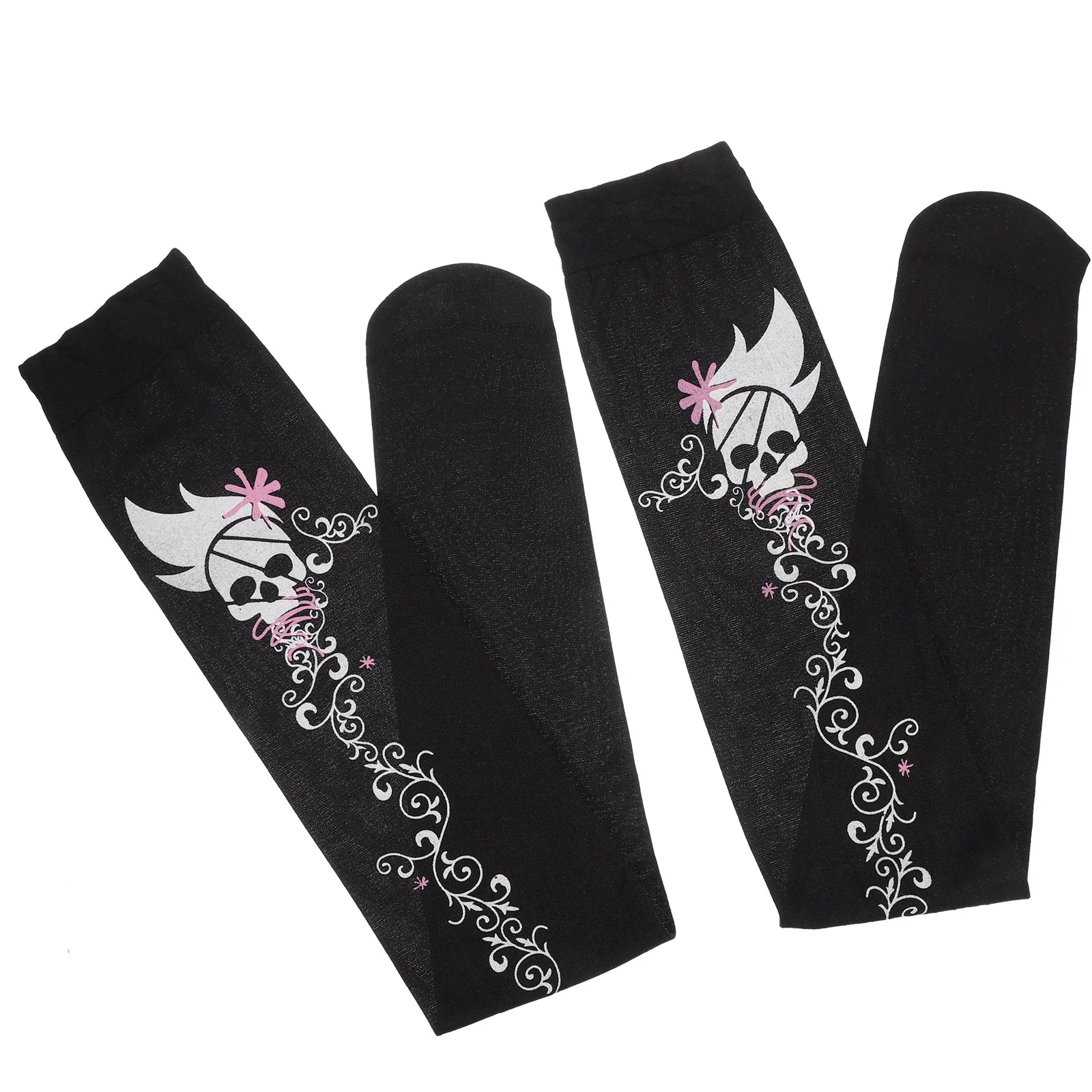 

Skull Stockings Cosplay High Socks Skull Pattern Stockings Women Costume Over Knee Costumes