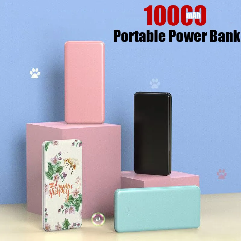 

Портативный внешний аккумулятор сверхбольшой емкости 10000 мАч, сверхбыстрое зарядное устройство 10 Вт, двойной выход, дизайн с двумя входами, внешний аккумулятор