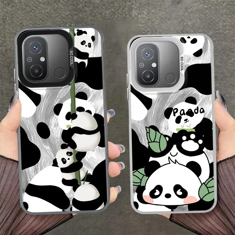 حافظة لطيفة على شكل باندا لهاتف Xiaomi Redmi 10C 9T 9C A1 A2 Plus 12C 14C K60 A5 13C غطاء هاتف خلفي #5