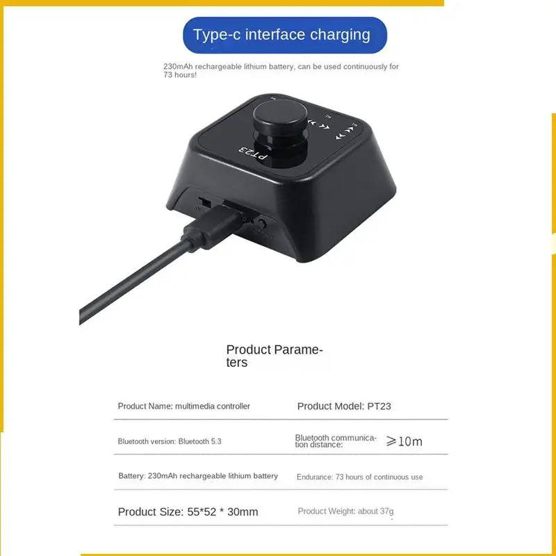 A93P 3X Wireless Page Turner Pedal Rechargeable Wireless Foot Switch For Tablet Smartphone Electronic Music Scores Black