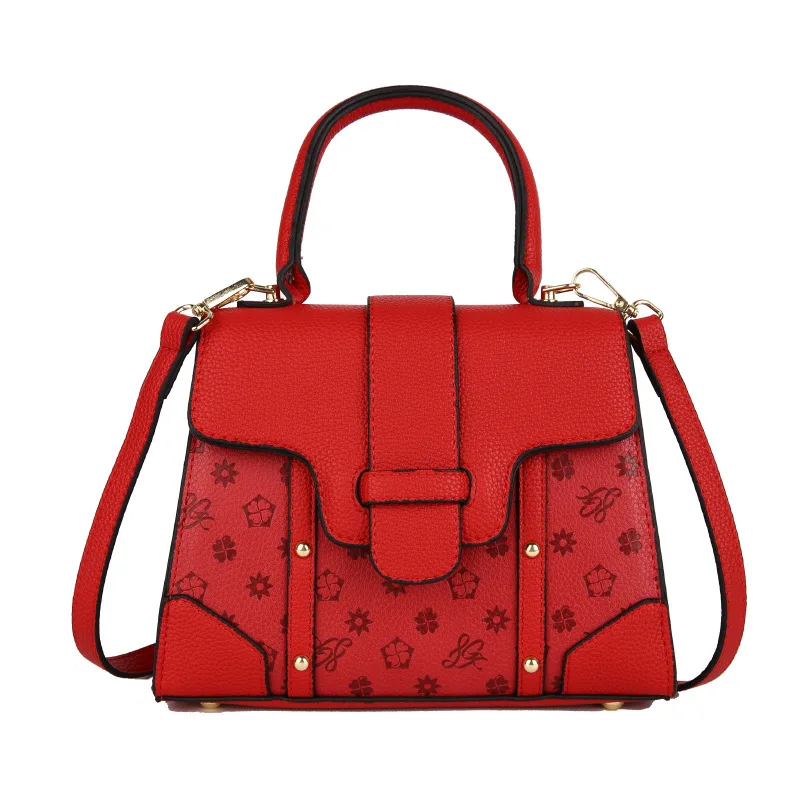 

2025 Classic Monogram Square Bag, Spacious Top Handle Purse for Women, Luxe Shoulder Bag, Textured Crossbody Tote Sling Bag​