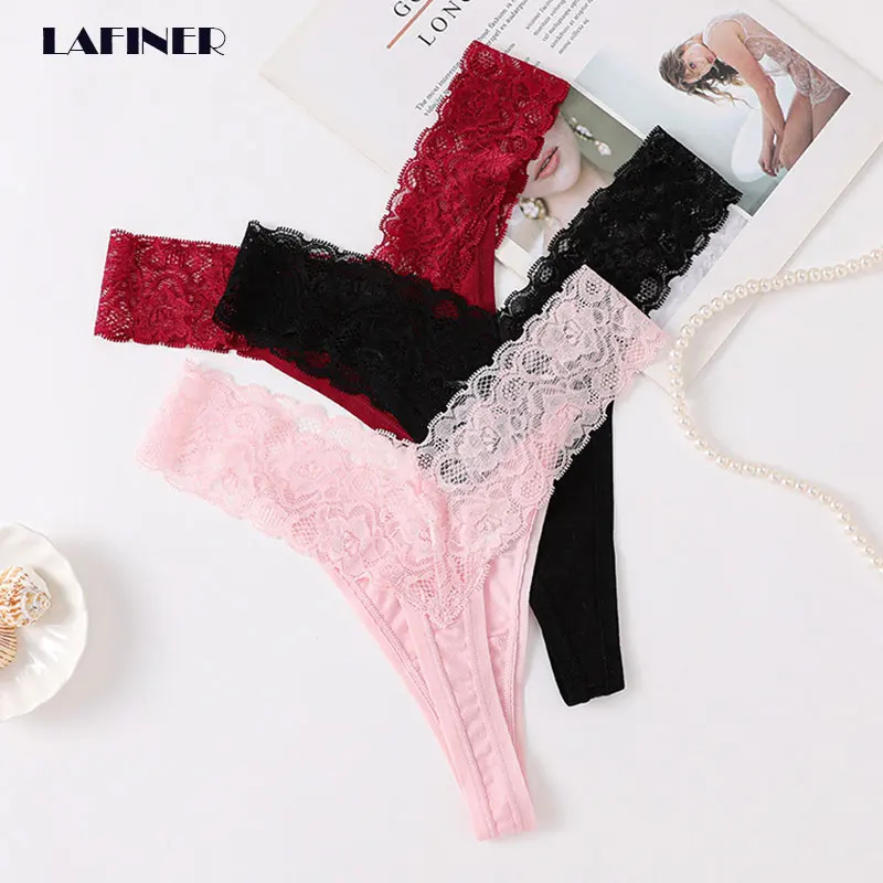 

Women Sexy Thong Panties Cotton Lace Tangas Seamless Panties For Women G-string Soft String Tangas Mujer Female Underwear Woman