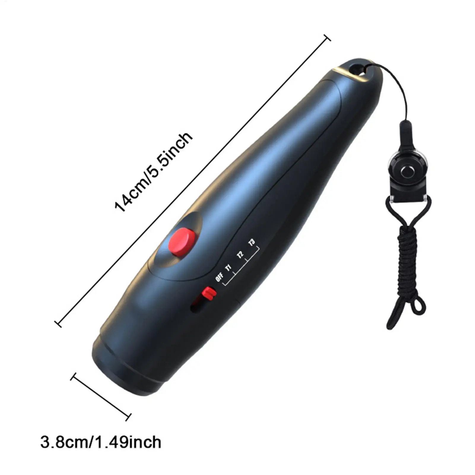 صافرة إلكترونية 3 أوضاع لمدربي اليد مع حبل بوق عالي قابل للتعديل كثافة صوت محمولة للكرة الطائرة لكرة القدم