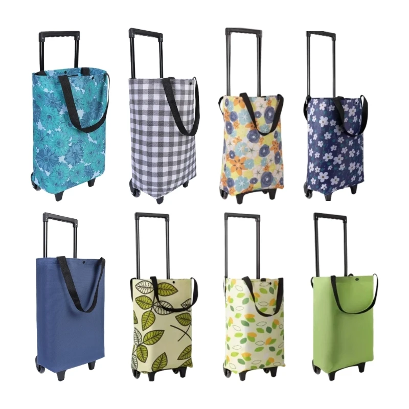 340d-adjustable-height-foldable-trolley-cart-with-quiet-practical-waterproof
