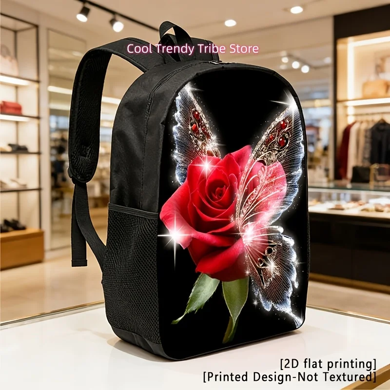 Printed Design – Not Textured 2D Flat Printing, Lightweight, Large-Capacity Unisex Backpack with Adjustable Shoulder Straps, Sid