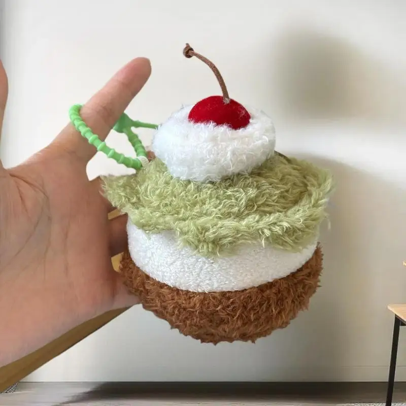 12/20 Cm Leuke Voedsel Taart Tas Charme Sleutelhanger Koffie Kaas Sandwiches Pluche Poppen Speelgoed Sleutelhanger Rugzak Accessoires Kerstcadeaus