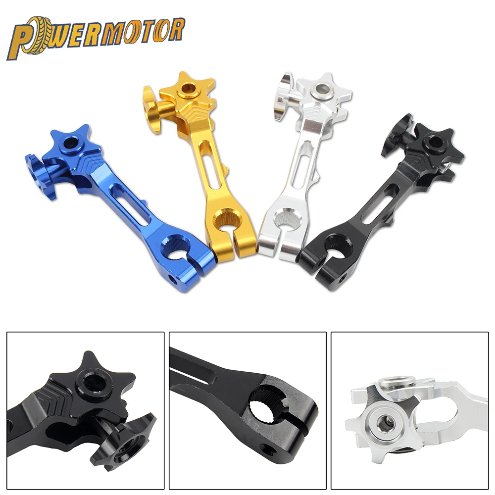 

Универсальный алюминиевый рокер с ЧПУ для мотоцикла, задний тормоз, регулируемый натяжной рычаг для Honda Yamaha Suzuki, детали для мотокросса, мотоцикла