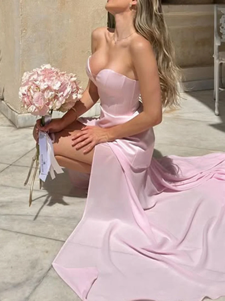 TWOTWINSTYLE حفلة مسائية طقم مكون من قطعتين للنساء سترة برقبة على شكل قلب عالية الخصر مقسمة شبكية تنورة طويلة بدلة نسائية جديدة