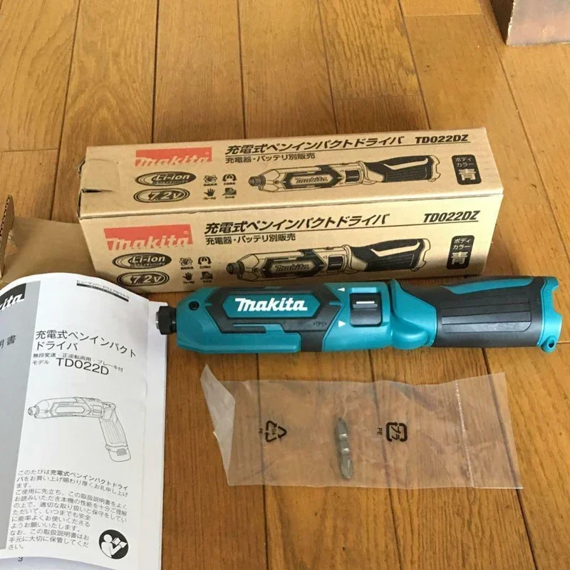 MAKITA TD022DZ Cordless Screwdriver 7.2V Rechargeable Automatic Diver Hand Electric Drill Household Batch Power Tools For Makita