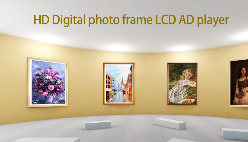 Power 23.6 27 32 Inch Wall Mounted Advertising Display High Definition Indoor Digital Signage Retail Store LCD