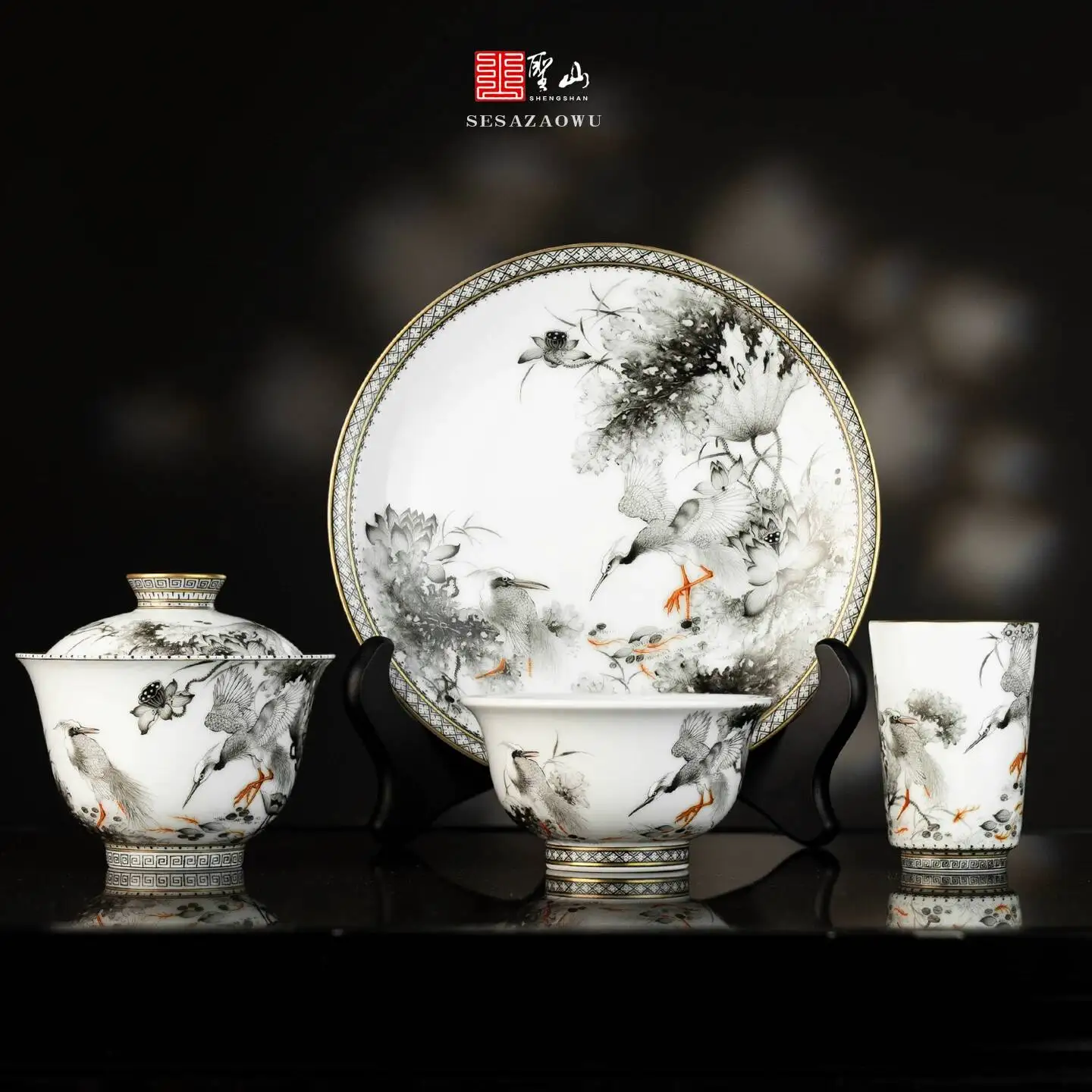 Sacred Moutai Ik Paitig "A Hero Rises To Greatess Together" Had-Paited Pastel J…